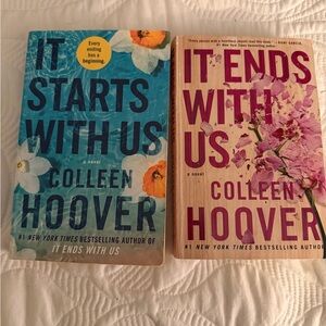 Colleen Hoovers- it starts with us- it ends with us.